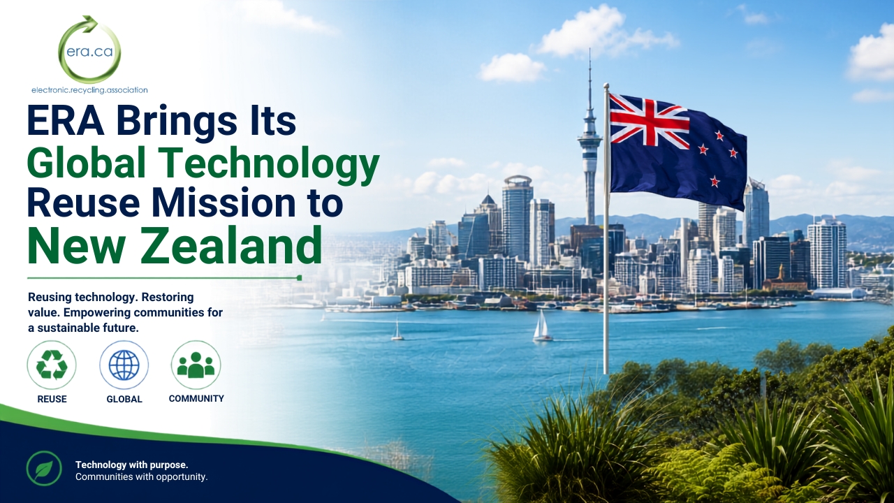 Electronic Recycling Association (ERA) expands its technology reuse and e-waste reduction mission to New Zealand, giving unwanted electronics a second life while supporting local communities.