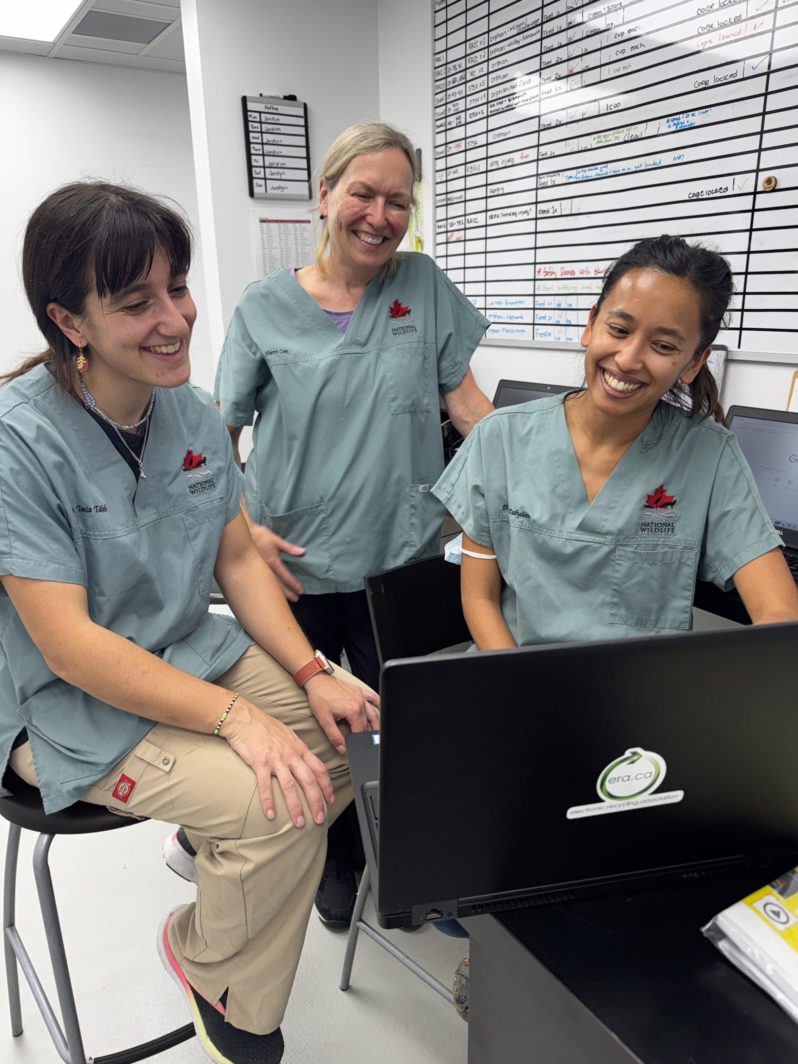 Refurbished laptops ready for donation to South Florida organizations